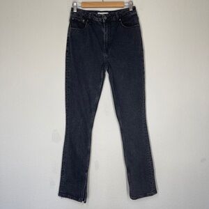 Abercrombie & Fitch The Skinny High Rise Jeans Women's 27/4L Slit Ankle Black
